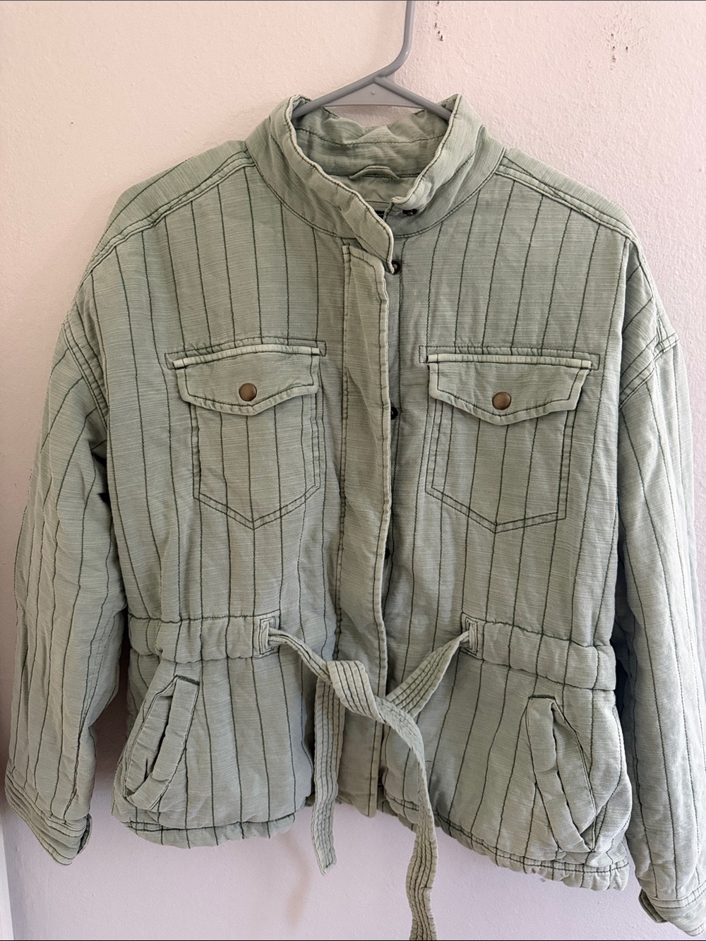 Gap Quilted Belted Utility Jacket size M